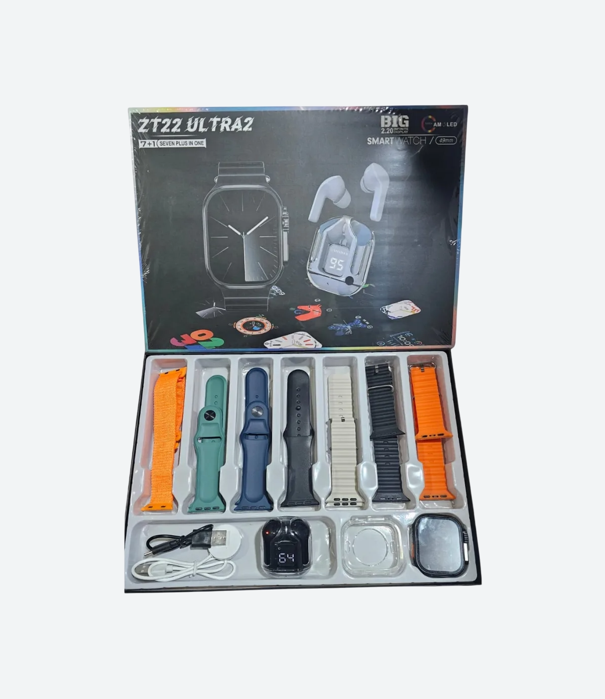 Kit Ultrapods Smartwtch 7Mallas ZT-22 - 00