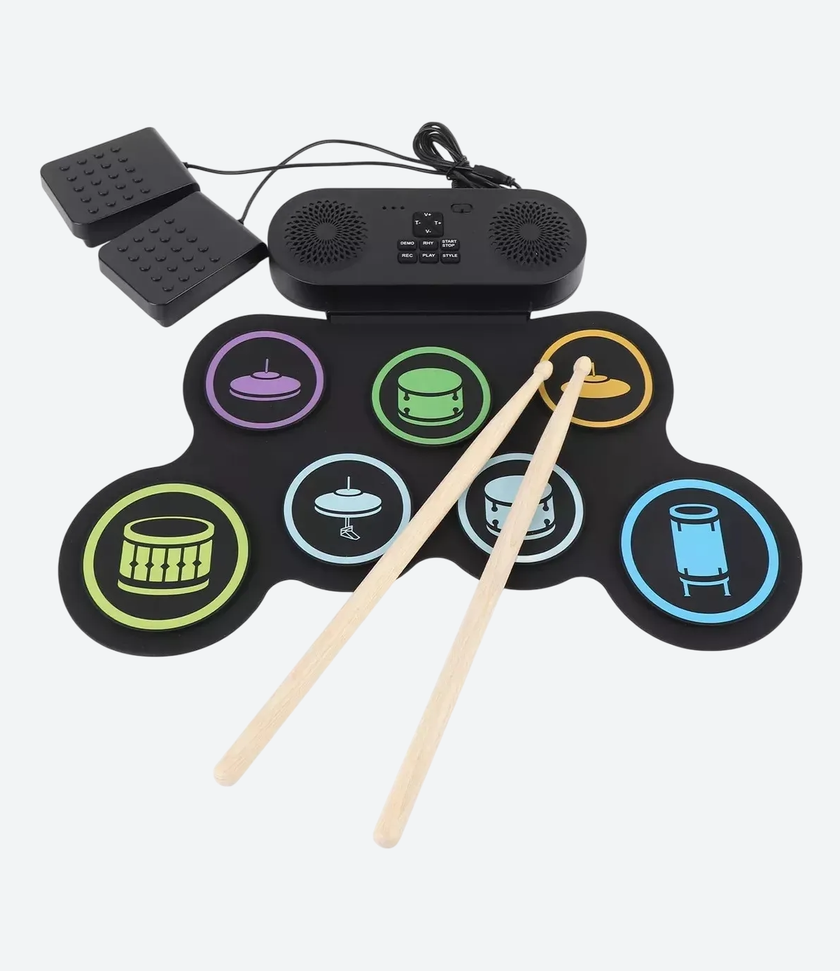 Bateria Electronica de Practica Recargable - 01