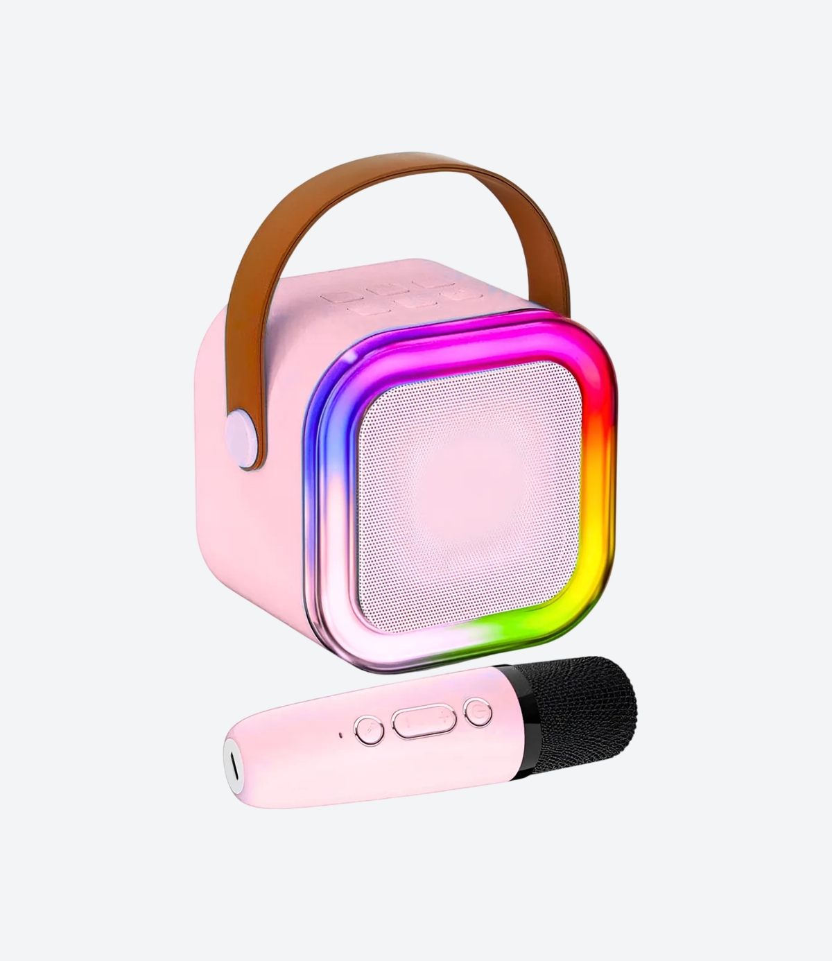 Parlante Portátil Bluetooth Karaoke Mini 1 Micrófono Rgb 01